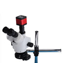 Camera Upgraded To 20MP Industry 3.5X-90X Simul-focal Trinocular Stereo Microscope HD Video Camera for Phone PCB Soldering Repair Lab