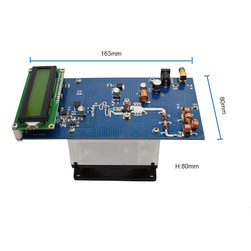 87.5M - 108MHz 50W Maximum Up To 70W Stereo RF FM Transmitter Amplifier with Fan Radio Station Module DC 12V 13.8V 10A H4-002