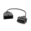 For GM 12 Pin Connector to OBD2 16Pin to 12Pin Car Diagnostic Extension Cable