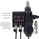JCD 8898 2 In 1 750W Soldering Station Hot Air Gun Heater LCD Digital Display Soldering Iron Welding Rework Station for Cell-phone BGA SMD PCB IC Repair