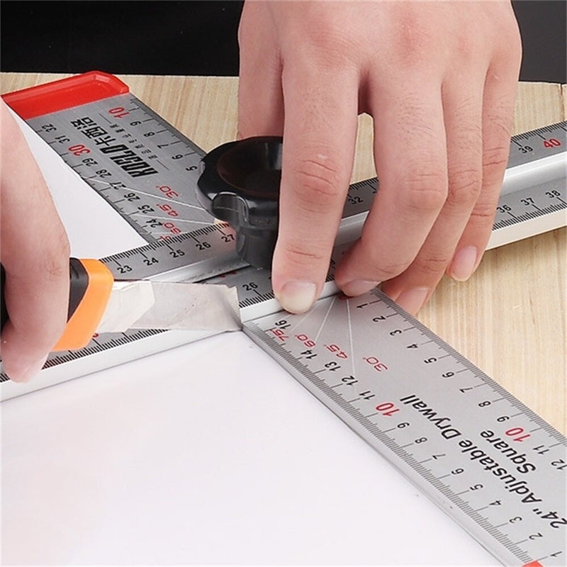 Multi-degrees Movable Combined Angle Ruler High Precision Woodworking Activity Angle Ruler Large Marking Ruler For Woodworking Measuring Tools
