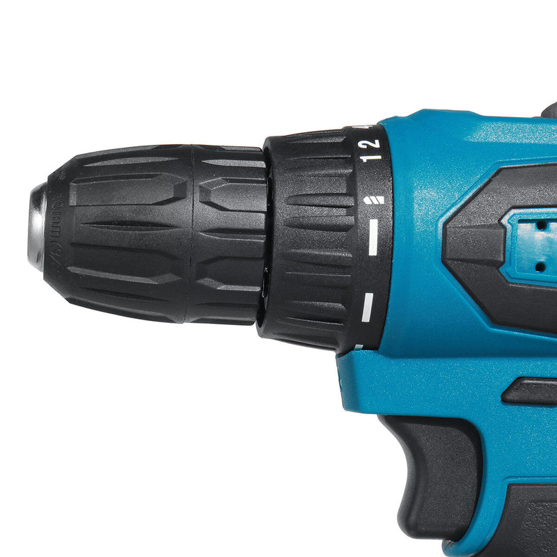 10mm Rechargeable Electric Drill Screwdriver 1350RPM 2 Speed Impact Hand Drill Fit Makita Battery