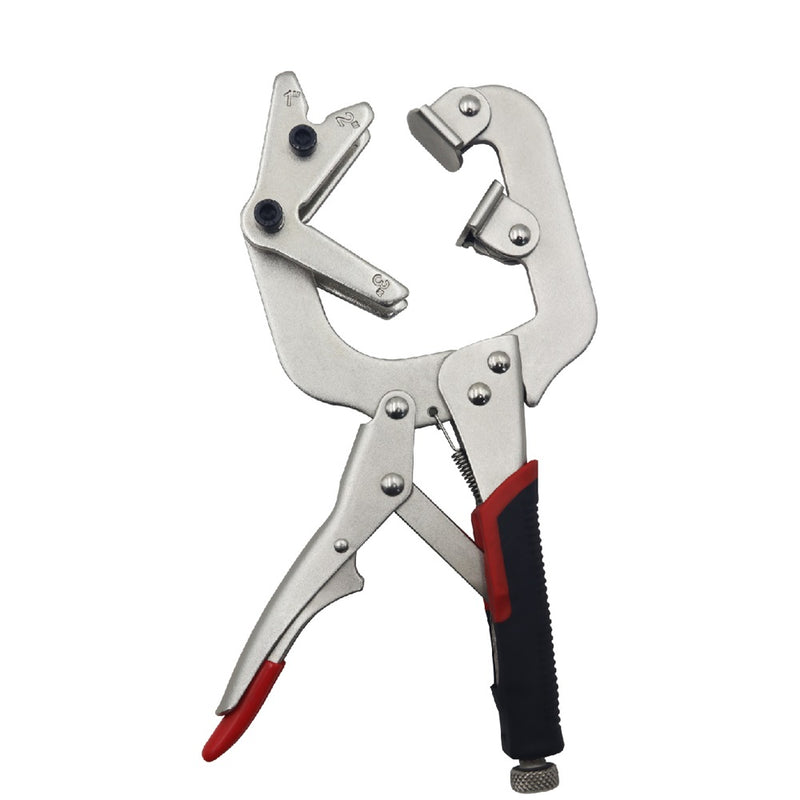2-In-1 Vigorous Pliers Diagonal Hole Pliers C-Clamp Locking With Large V-Pads