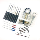 Locksmith Multifunctional Set Transparent Training Lock Wrench Tools and Broken Key Remove Set