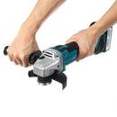 Drillpro 125mm Blue+Black Brushless Angle Grinder Rechargeable Adjustable Speed Angle Grinder with Battery