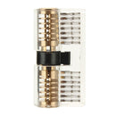 3Pcs Transparent Cutaway Inside View Of Practice Padlock Locksmith Practice Training Skill Set Lock Picks