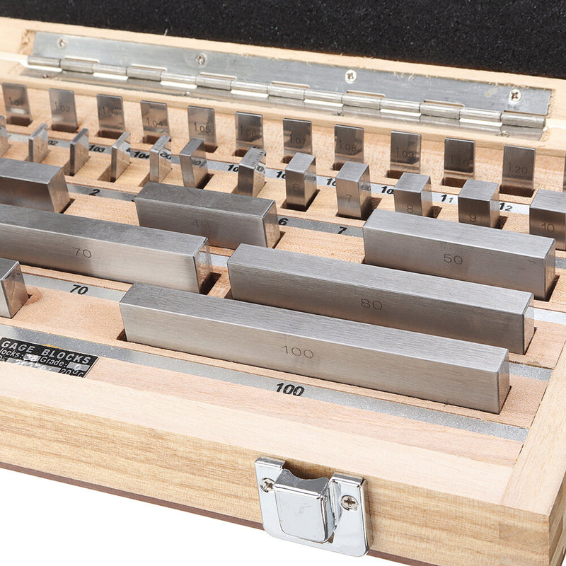 Woodworking 32/38/47/83Pcs Router Table Set Up Bar with Case Metric Gage Block Set Measuring Block Gauge