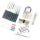 Locksmith Multifunctional Set Transparent Training Lock Wrench Tools and Broken Key Remove Set