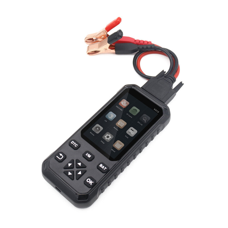 V313 ODB2 LCD Display Engine Code Reader Car Diagnostic Tool Automotive Scanner OBDII Battery Tester
