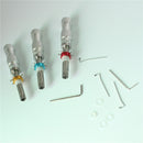 3Pcs Tubular 7 Pins Lock Pick Tools with Transparent 7 Pin Tubular Lock Cylinder Locksmith Tools - LOCKPICKWEB