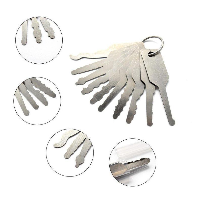 10 Piece Jiggler Keys Set for Car
