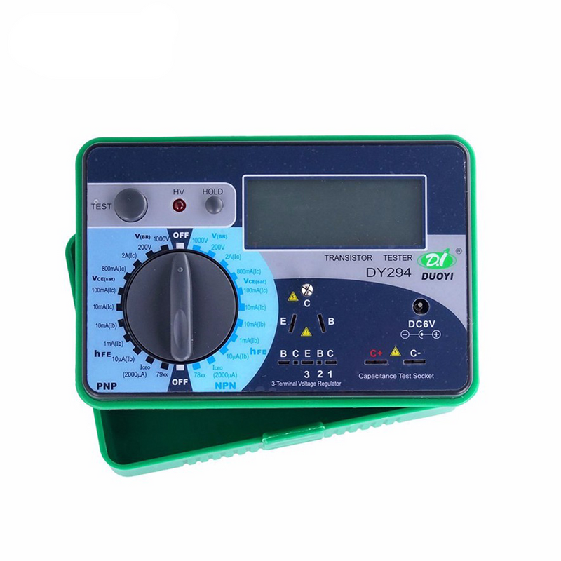 DUOYI DY294 Digital Transistor Tester Semiconductor Diode Triode 1000V Reverse Voltage Capacitance SCR FET Tester