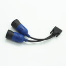 NEXIQ V8 Auto Heavy Duty Truck Scanner Tool NEXIQ 125032 USB Link 6pin and 9pin Y Truck Diagnose Interface Cable