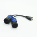 NEXIQ V8 Auto Heavy Duty Truck Scanner Tool NEXIQ 125032 USB Link 6pin and 9pin Y Truck Diagnose Interface Cable