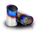 Rline Tail Throat Car Exhaust Pipe Muffler Tip For Audi A1 A3 A4L A5 A6L Q3 Q5 Tail Pipe 1Pair