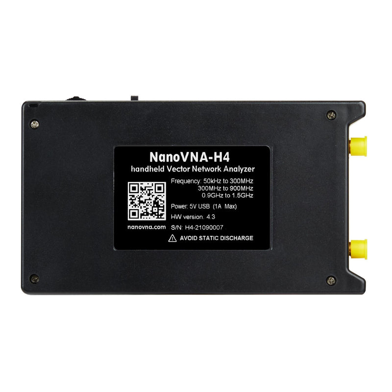 10k-1.5GHz NanoVNA-H4 Hugen 4inch Vector Network Analyzer HF VHF UHF Antenna Analyzer V4.3 with SD Card Slot