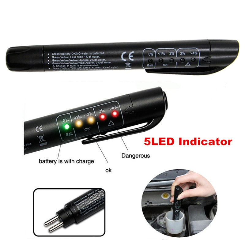 Mini Electronic Brake Fluid Liquid Tester Pen for DOT3/DOT4