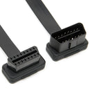 Flat 16Pin Male to Female Extension OBD2 Noodle Connector Cable ELM327