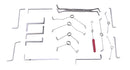 19 in 1 Multifunction Spring Wrench Tension Set locksmith Tools Stainless Steel Tension Wrench/Puch Rod Tools locksmith Supplies