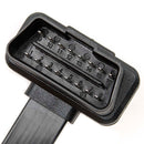 Flat 16Pin Male to Female Extension OBD2 Noodle Connector Cable ELM327