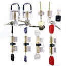 Lock Pick Set 9Pcs/set Transparent Practice Locks Combination Padlock Train Tools With Locksmith Supply - LOCKPICKWEB