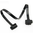 Flat 16Pin Male to Female Extension OBD2 Noodle Connector Cable ELM327