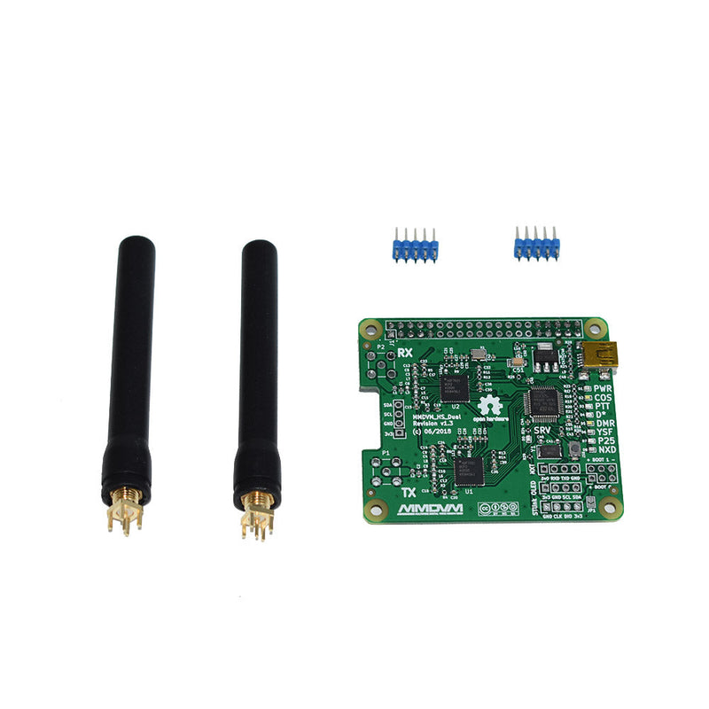 Latest V1.3 MMDVM HS Dual Hat Duplex Hotspot Board Support P25 DMR YSF NXDN for Raspberry Pi