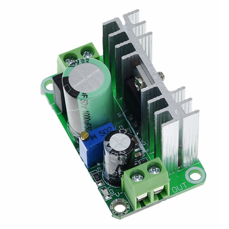 LM317T DC-DC Adjustable Converter Buck Step Down Circuit Board Module Linear Regulator Power Supply with Rectifier Filter