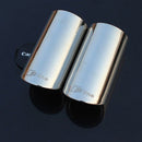 Rline Tail Throat Car Exhaust Pipe Muffler Tip For Audi A1 A3 A4L A5 A6L Q3 Q5 Tail Pipe 1Pair