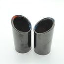 Rline Tail Throat Car Exhaust Pipe Muffler Tip For Audi A1 A3 A4L A5 A6L Q3 Q5 Tail Pipe 1Pair