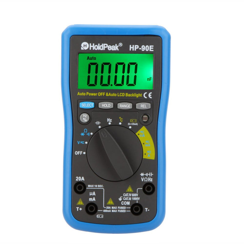 HoldPeak HP-90E Auto Range Digital Multimeter DMM Temperature Meter Battery Multitester Multimetr Medidor Dijital Multimetre