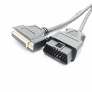 INLINE 5 Cummins Insite 7.62 Data Link 16pin to 25pin Adapter Cable Test Connector Auto Heavy Duty Scanner
