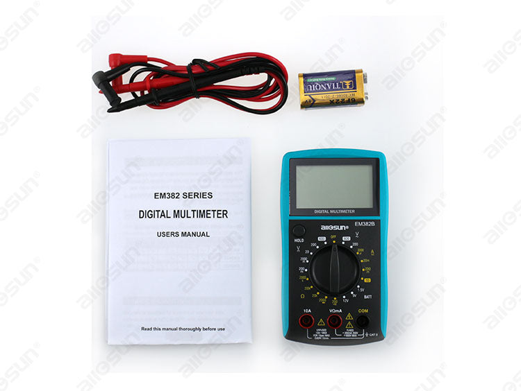 Em393b EM382B LCD Display Electric Handheld Tester Meter Digital Multimeter DC ...