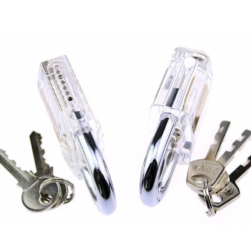 Lock Pick Set 9Pcs/set Transparent Practice Locks Combination Padlock Train Tools With Locksmith Supply - LOCKPICKWEB