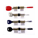 Lock Pick Set 9Pcs/set Transparent Practice Locks Combination Padlock Train Tools With Locksmith Supply - LOCKPICKWEB