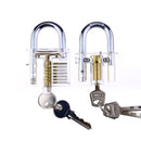 Lock Pick Set 9Pcs/set Transparent Practice Locks Combination Padlock Train Tools With Locksmith Supply - LOCKPICKWEB