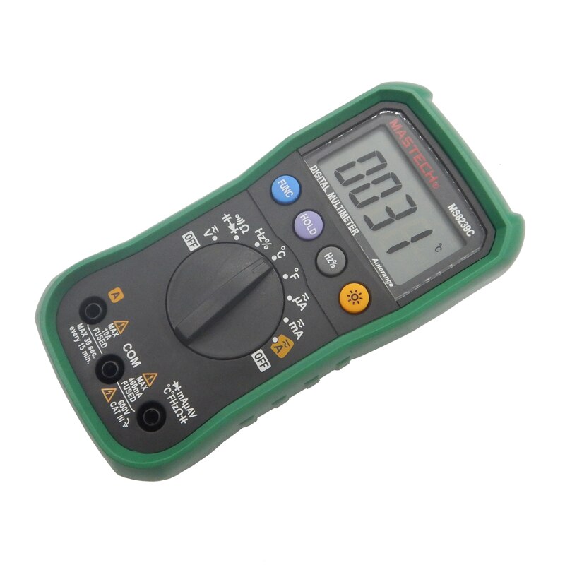 MASTECH Digital Multimeter MS8239C Handheld Auto Range Voltage Current Capacitance Frequency Temperature Tester