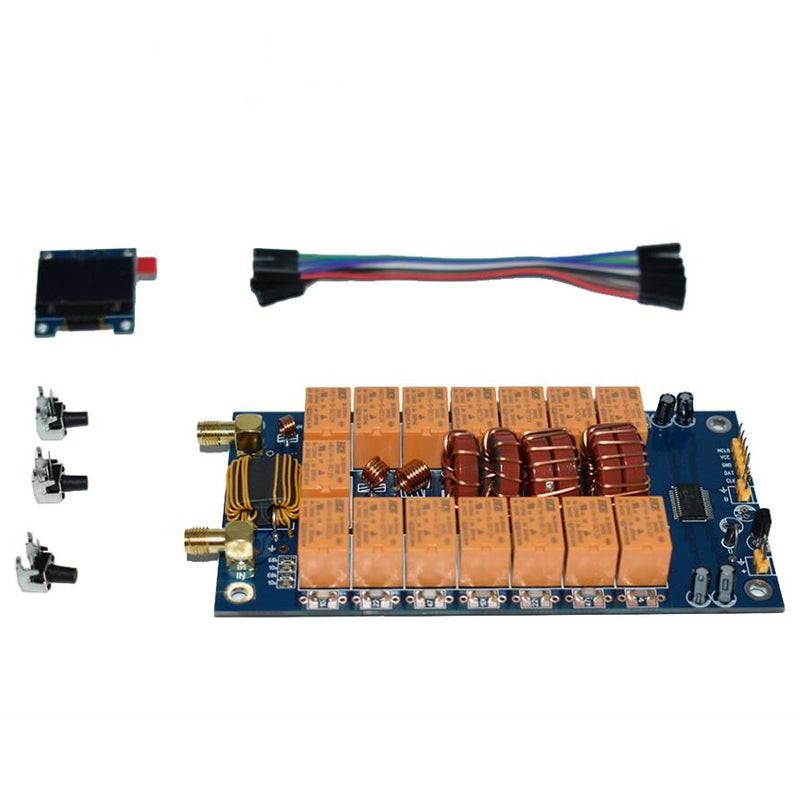 MINI 0.96 Inch OLED 1.8-50MHz ATU-100 Mini Automatic Antenna Tuner 7x7 Firmware Programmed