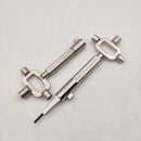 Multi Purpose Cylinder Gauge Cam Turner Spindle Turner Auto Car Repair Tool Silver Locksmith Tool