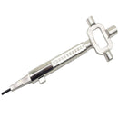 Multi Purpose Cylinder Gauge Cam Turner Spindle Turner Auto Car Repair Tool Silver Locksmith Tool