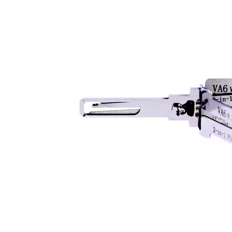 Lishi VA6 2-in-1 Pick Set for Car Door Opener Tool Locksmith Tools Tubular Lock Pick and Decoder Tool
