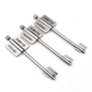 3Pcs Flagpole Keys Set for Safe Box AK8 BK7 CK6 Blade Locks Locksmith Tools