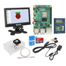 Original Raspberry Pi 4 Model B 8GB RAM + Case + Fan + Heat Sinks + Power Adapter + 32 GB TF Card + 7-inch IPS Screen