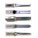 Professional Car Key Locksmith Tools 5pcs Power Key Combination Stainless Steel HU101 HU64 HU100 HON66  TOY43 Strong Key Tools