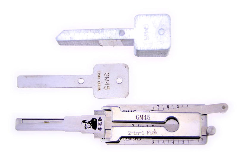 Lishi GM45 Lock Pick Set for Car Door Opener Tool Locksmith Tools Tubular Lock Pick and Decoder Tool