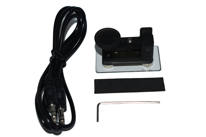 Mini Portable Dual Paddle Automatic Key Shortwave Radio CW Morse Code Base Magnetic Adsorption