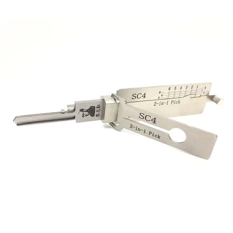 Lishi SC4 Lock Pick 2-in-1 Pick for 6-Pin Schlage Keyway