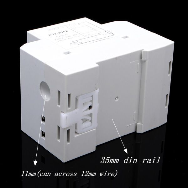 AC 80-300V Din Rail AC LED Dual Display Volt Meter Ammeter Voltage Ampere Gauge