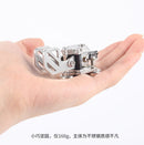 Stainless Steel Portable HF Shortwave Automatic CW Morse Code with Magnetic Amateur Radio Hand Key Morse CW Telegraph