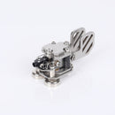 Stainless Steel Portable HF Shortwave Automatic CW Morse Code with Magnetic Amateur Radio Hand Key Morse CW Telegraph